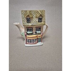 "The Old Sweet Shop"  Figurine Teapot Vintage Cottage House Ceramic Decoration